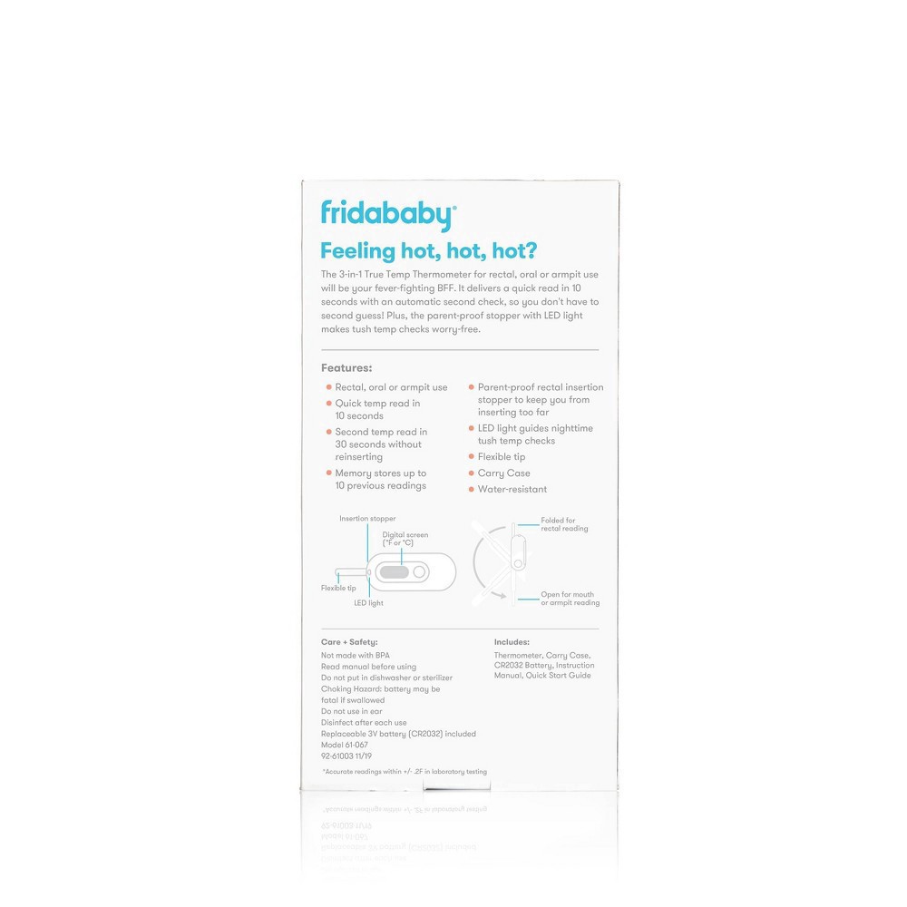 slide 2 of 7, Fridababy 3-In-1 Thermometer, 2 ct