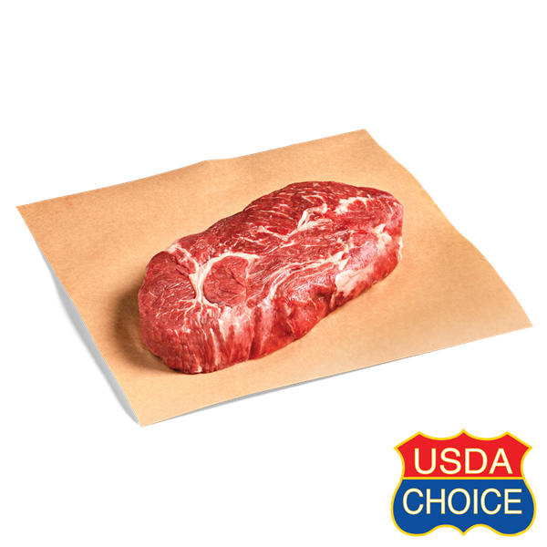 slide 1 of 1, Hy-Vee Choice Reserve Beef Rolled Boneless Chuck Roast, per lb