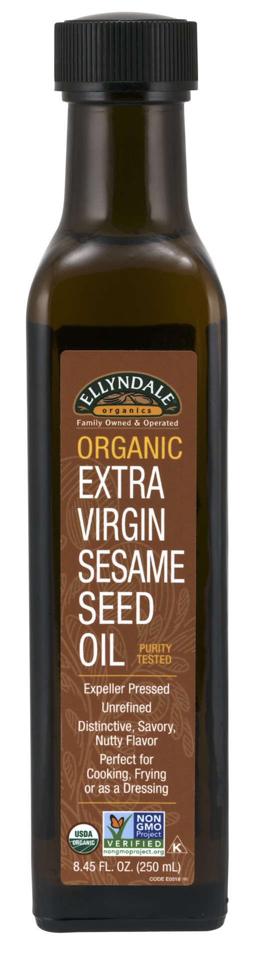 slide 1 of 3, NOW Natural Foods Extra Virgin Sesame Seed Oil, Organic - 8.45 fl. oz., 1 ct