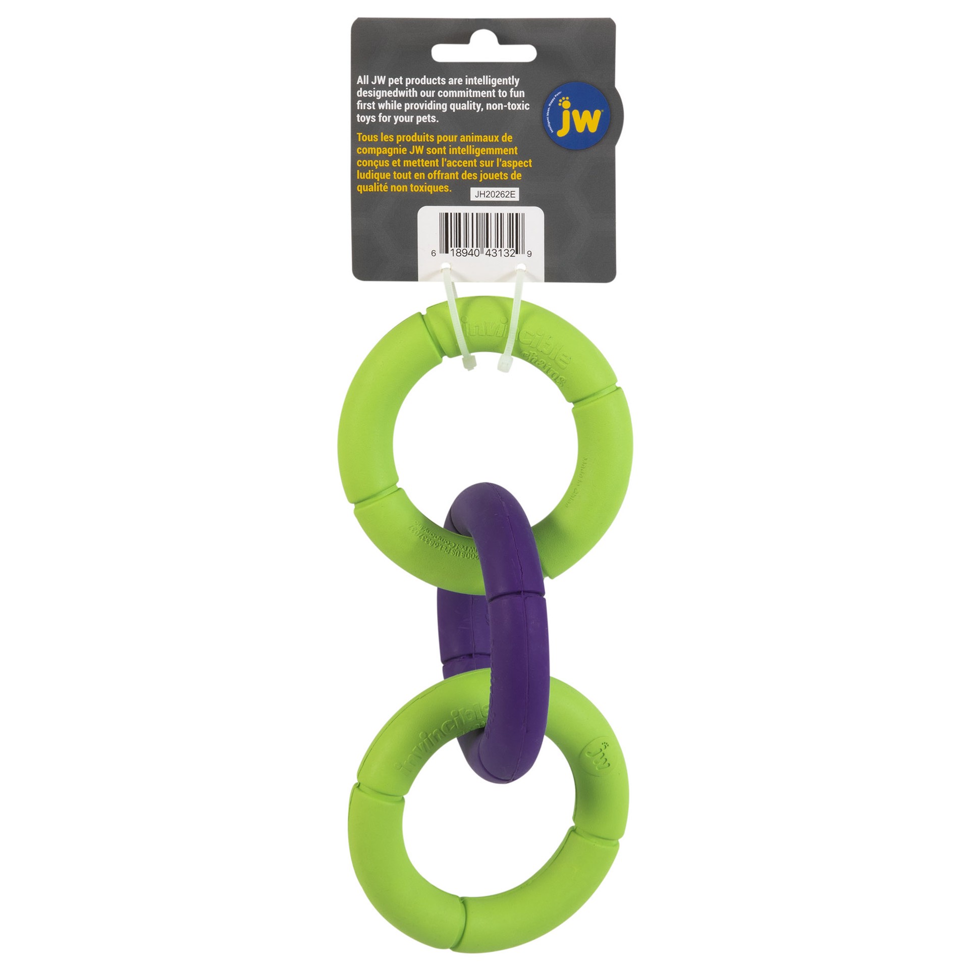 slide 2 of 10, JW Pet JW Invincible Chains Dog Toy, 1 ct