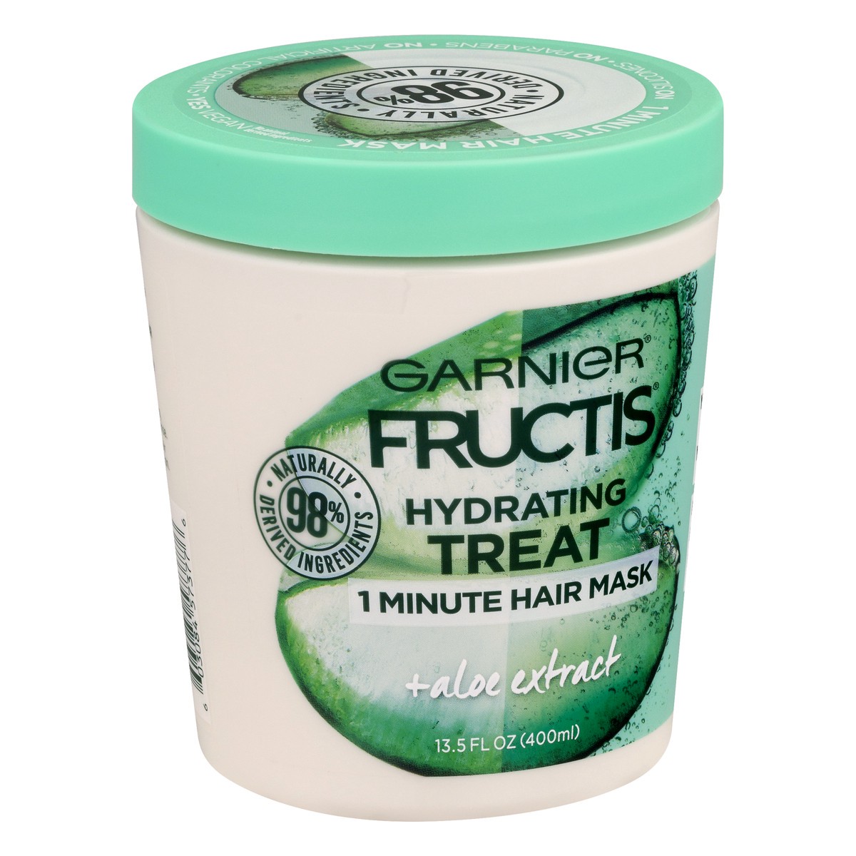 slide 5 of 9, Garnier Fructis Aloe Extract Treat Hydrating 1 Minute Hair Mask 13.5 oz, 13.5 oz