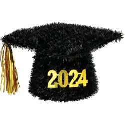 FC Young Tinsel 3D Graduation Cap Tabletop Decor