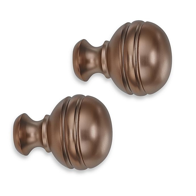 slide 1 of 2, Cambria Classic Complete Orbit Finial - Oil Rubbed Bronze, 2 ct