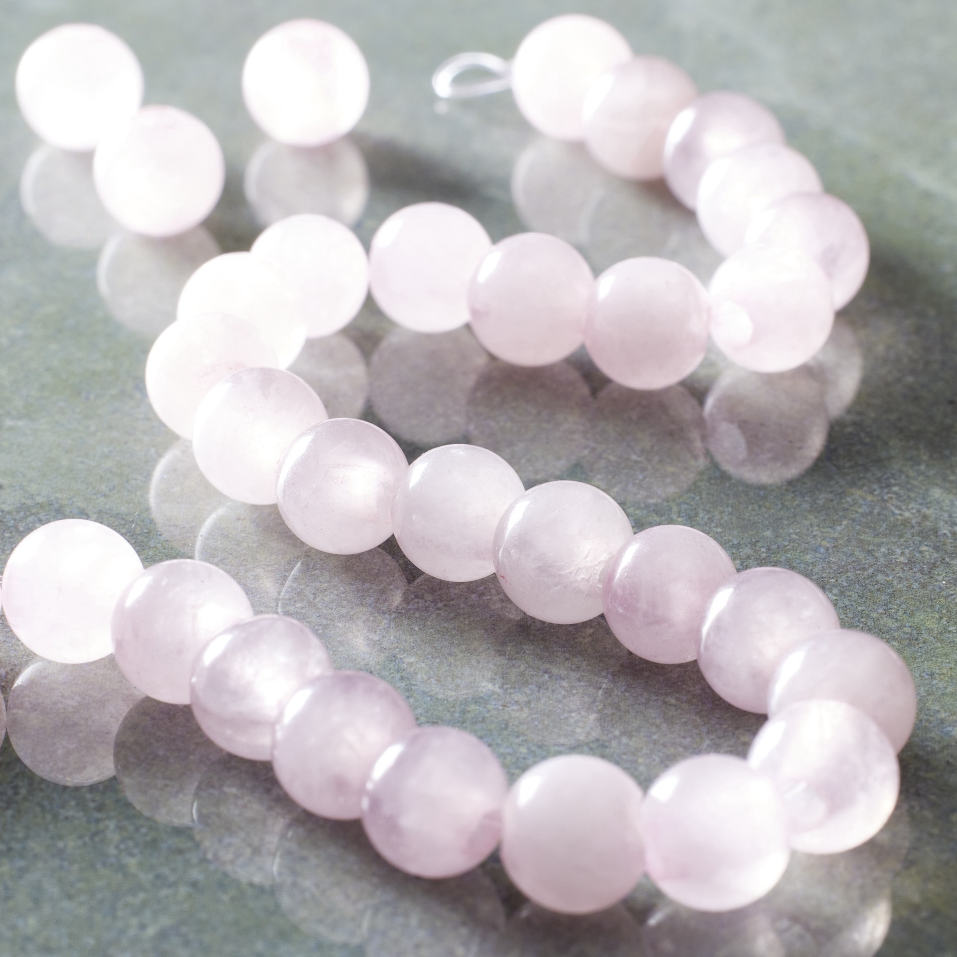 slide 2 of 3, Rose Quartz Round Beads, 8mm By Bead Landing, 8mm