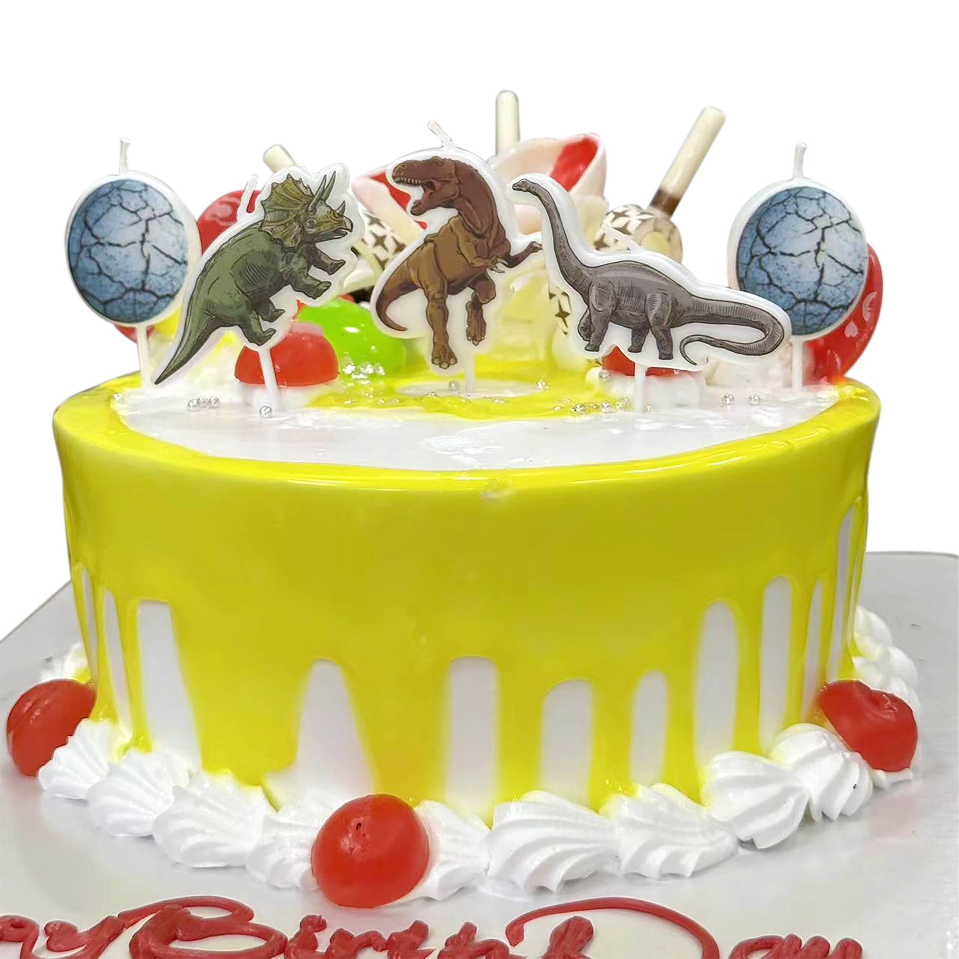 slide 3 of 7, Dinosaur Candle Set By Celebrate It, 5 candles