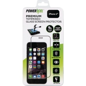 slide 1 of 1, PowerXcel Premium Tempered Glass Screen Protector For Iphone 6, 1 ct