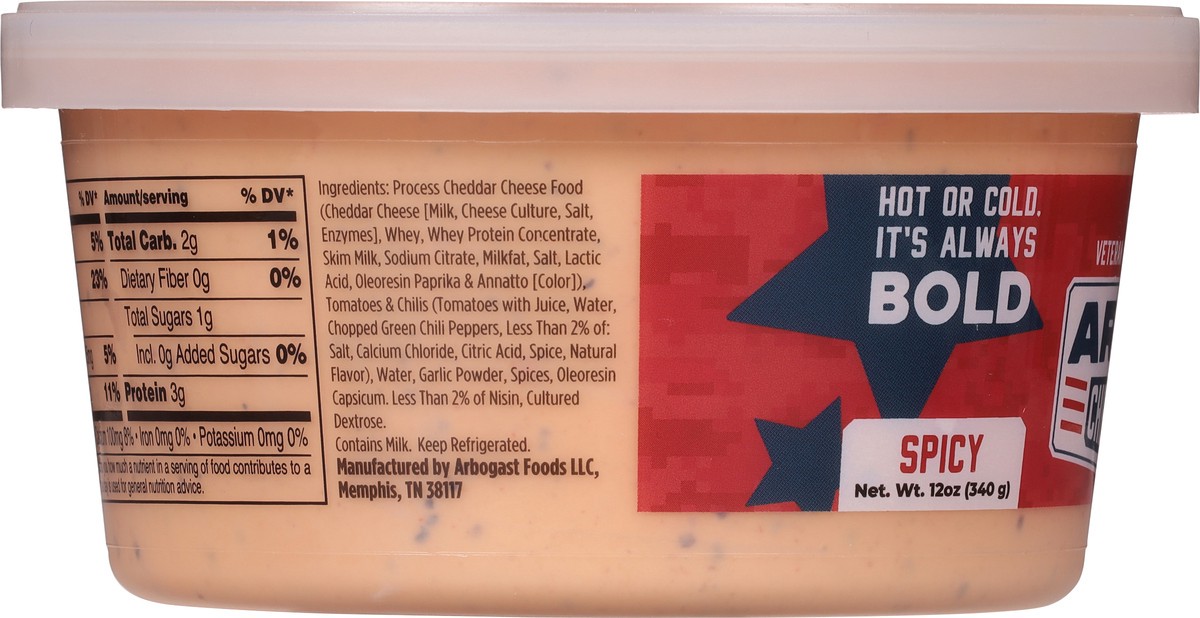 slide 4 of 9, Arbo's Spicy Cheese Dip 12 oz, 12 oz