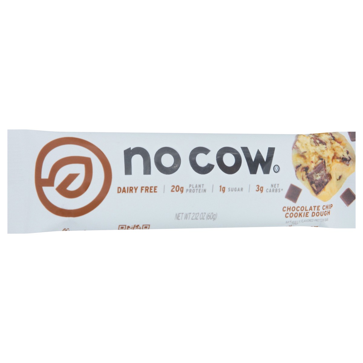 slide 2 of 9, No Cow Dairy Free Chocolate Chip Cookie Dough Protein Bar 2.12 oz, 2.12 oz