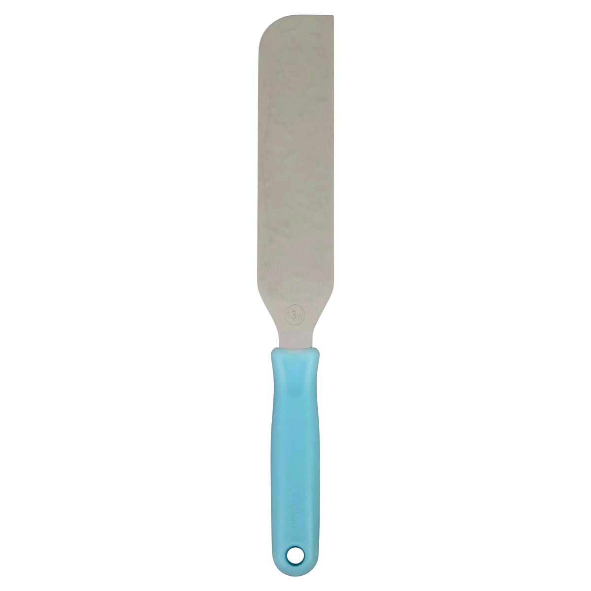 slide 1 of 1, Wilton Wide Spatula - Aqua, 13 in