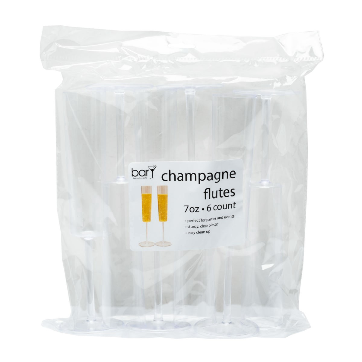 slide 1 of 13, Bary3 Champagne Flutes, 6 ct; 7 oz