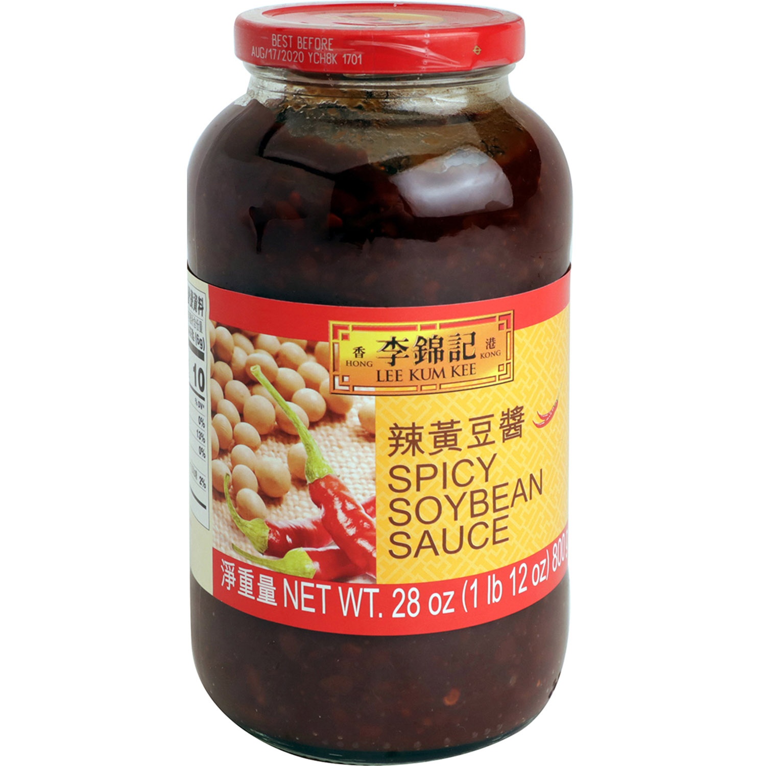 slide 1 of 1, Lee Kum Kee Lkk Spicy Soy Bean Sauce, 28 oz