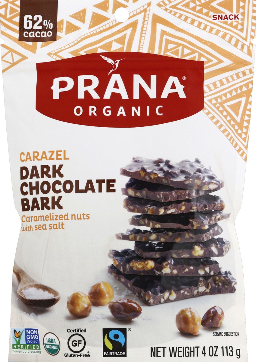 slide 2 of 2, prAna Dark Chocolate Bark 4 oz, 4 oz