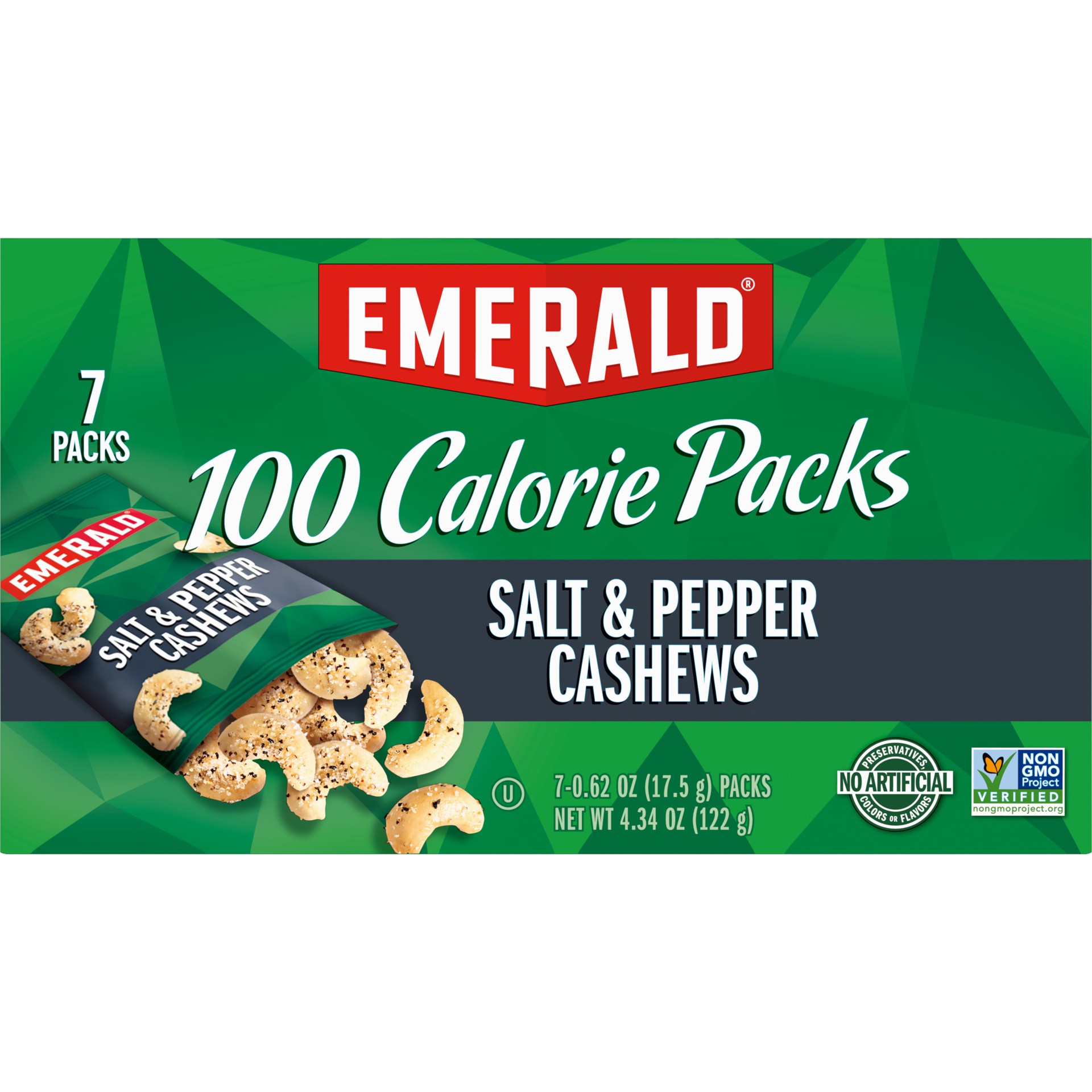 slide 2 of 5, Emerald Salt & Pepper Cashews, 4.34 oz