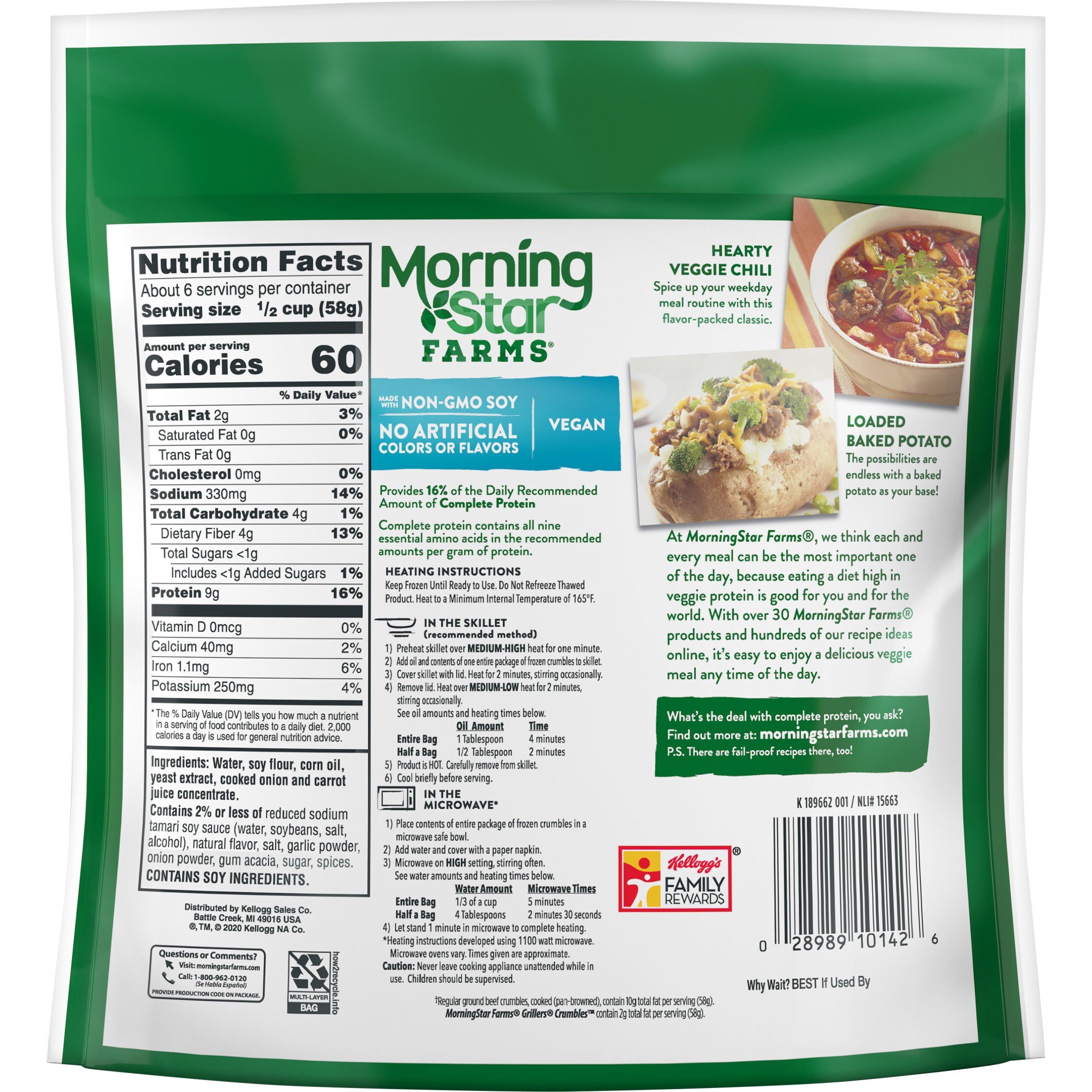 slide 3 of 7, MorningStar Farms Veggie Crumbles 12 oz, 12 oz