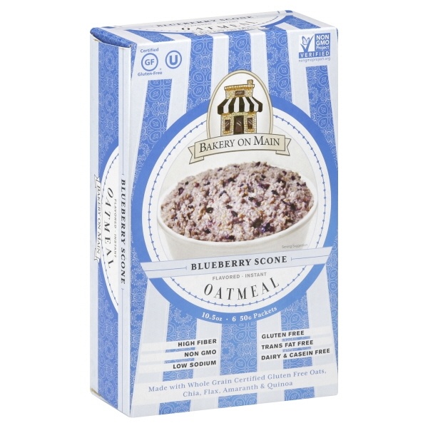 slide 1 of 1, Bakery on Main Blueberry Scone Instant Oatmeal - Gluten Free, 6 ct; 1.75 oz