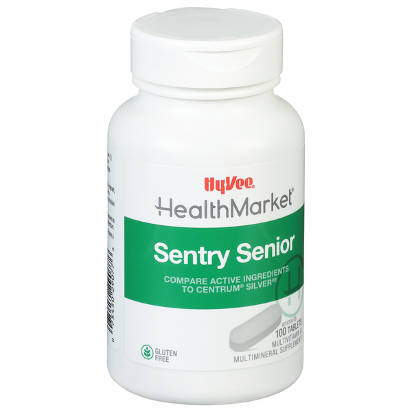 slide 1 of 1, Hy-Vee HealthMarket Sentry Senior Multivitamin Supplement Tablets, 100 ct