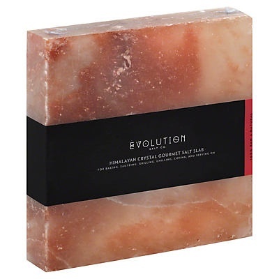 slide 1 of 1, Evolution Salt Co. Co. Salt Slab Gourmet Himalayan Crystal Sleeve, 8 in x 8 in