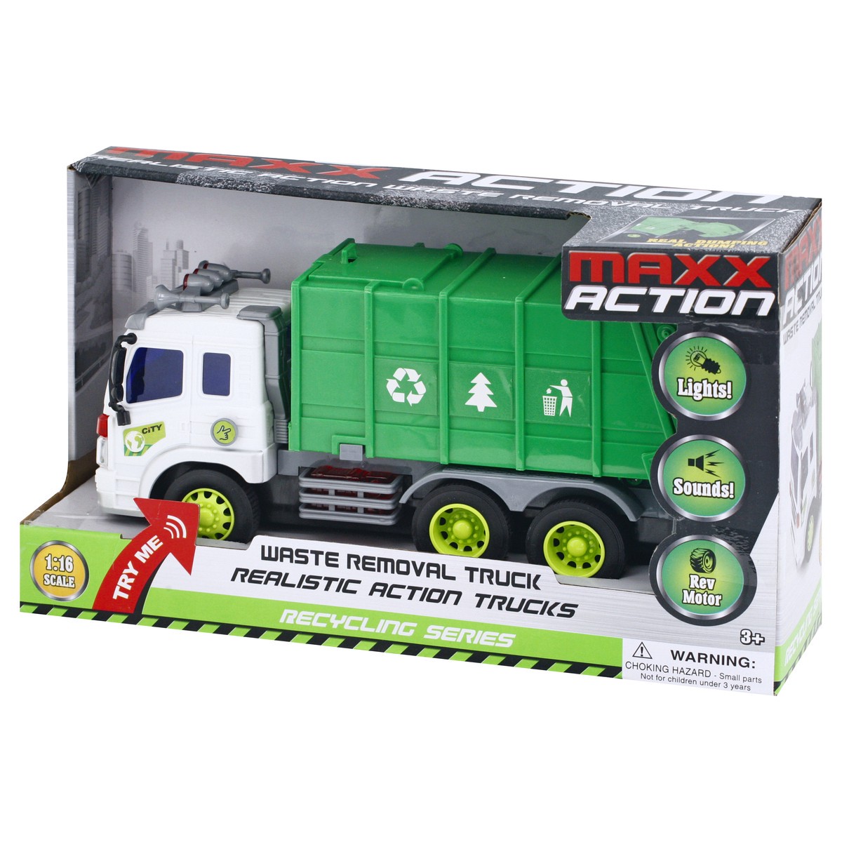 slide 5 of 9, Maxx Action Recycling Series Waste Removal Truck Toy 1 ea, 1 ct