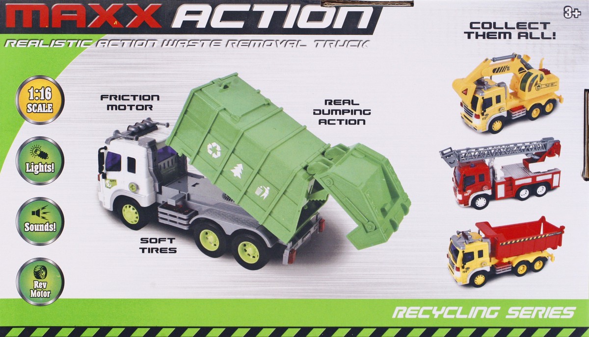 slide 8 of 9, Maxx Action Recycling Series Waste Removal Truck Toy 1 ea, 1 ct