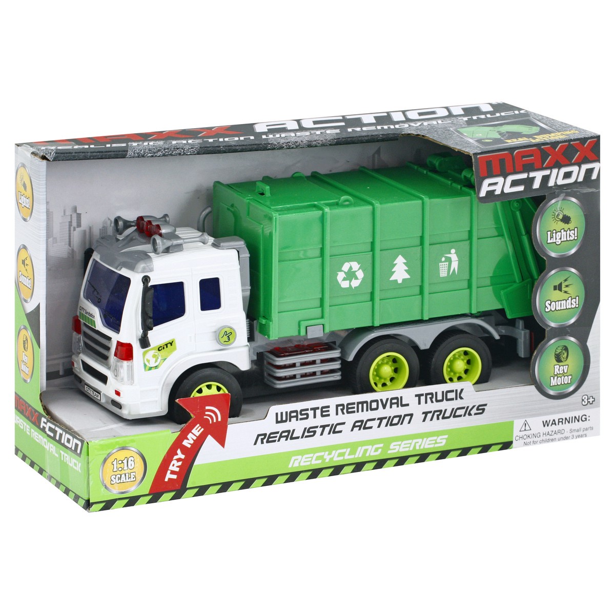 slide 4 of 9, Maxx Action Recycling Series Waste Removal Truck Toy 1 ea, 1 ct