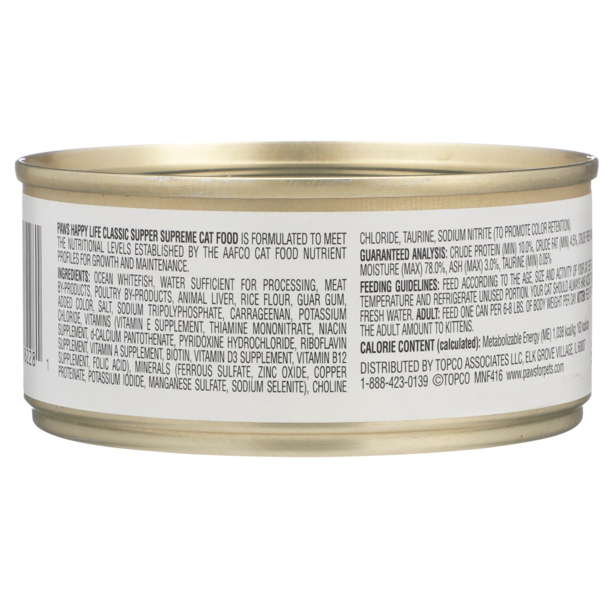 slide 5 of 11, Paws Happy Life Supper Supreme Classic Cat Food, 5.5 oz