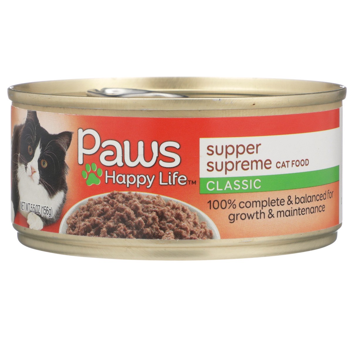 slide 4 of 11, Paws Happy Life Supper Supreme Classic Cat Food, 5.5 oz