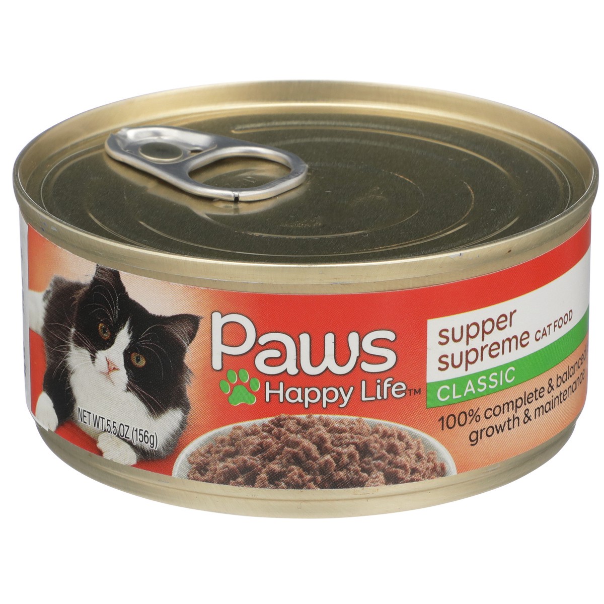 slide 6 of 11, Paws Happy Life Supper Supreme Classic Cat Food, 5.5 oz