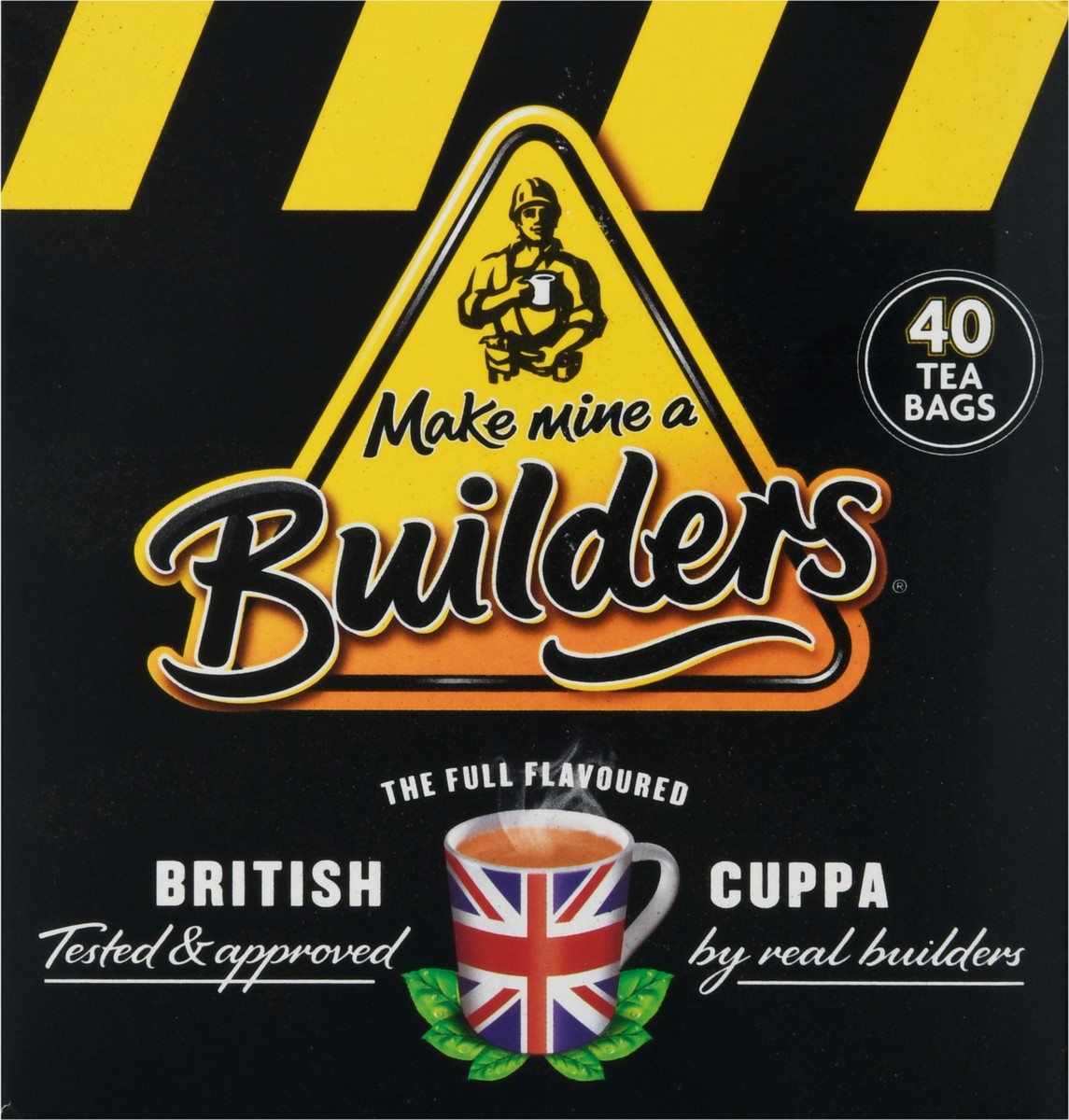 slide 7 of 12, Builder's British Cuppa Tea 40 Tea Bags - 40 ct, 4.4 oz