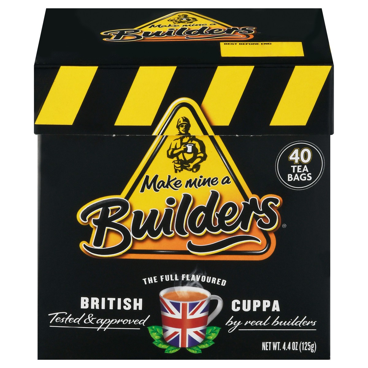 slide 1 of 12, Builder's British Cuppa Tea 40 Tea Bags - 40 ct, 4.4 oz