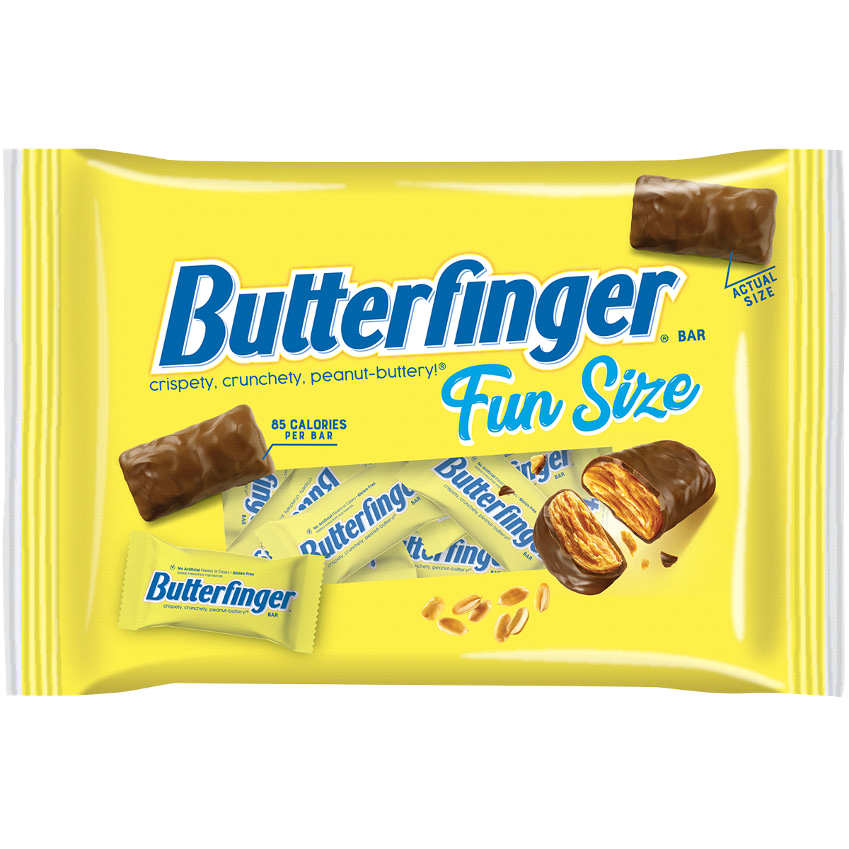 slide 1 of 1, Butterfinger Fun Size Halloween Candy Bars, 19.8 oz