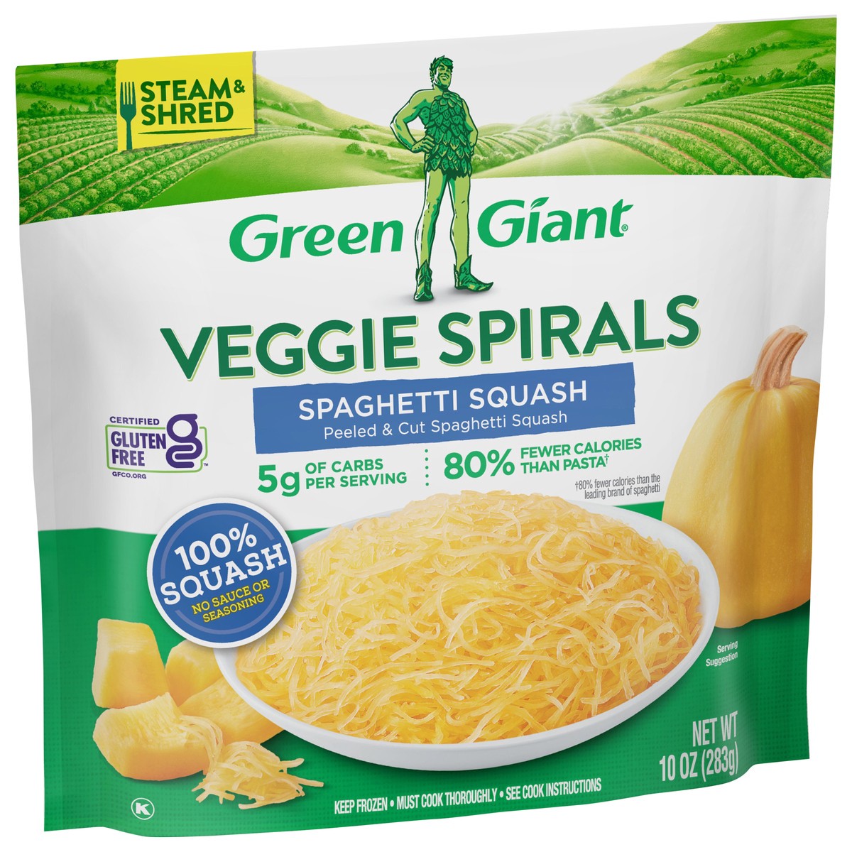 slide 6 of 9, Green Giant Veggie Spirals Spaghetti Squash, 10 oz (Frozen), 10 oz