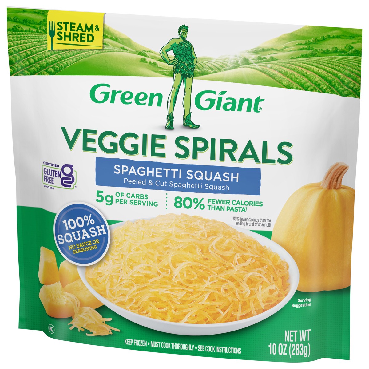 slide 8 of 9, Green Giant Veggie Spirals Spaghetti Squash, 10 oz (Frozen), 10 oz