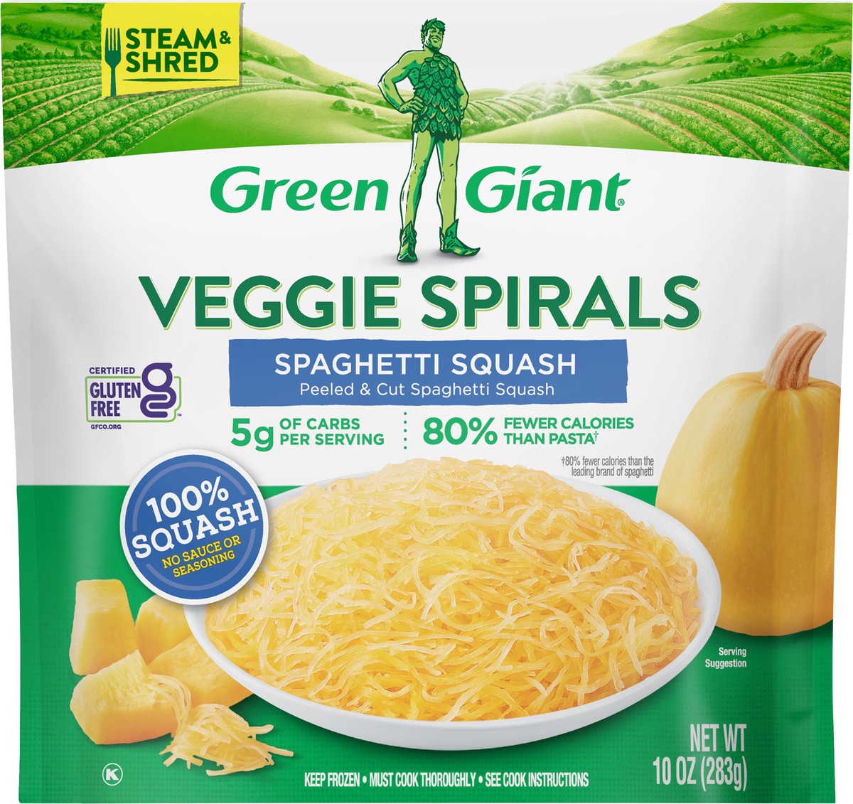 slide 3 of 9, Green Giant Veggie Spirals Spaghetti Squash, 10 oz (Frozen), 10 oz