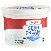 slide 10 of 29, Meijer Sour Cream All Natural, 48 oz