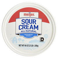 slide 13 of 29, Meijer Sour Cream All Natural, 48 oz