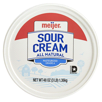 slide 2 of 29, Meijer Sour Cream All Natural, 48 oz