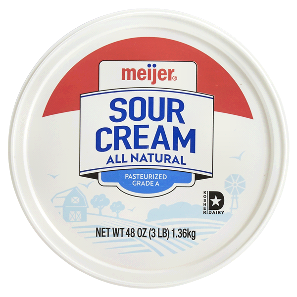 slide 28 of 29, Meijer Sour Cream All Natural, 48 oz
