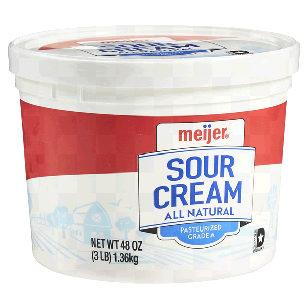 slide 23 of 29, Meijer Sour Cream All Natural, 48 oz