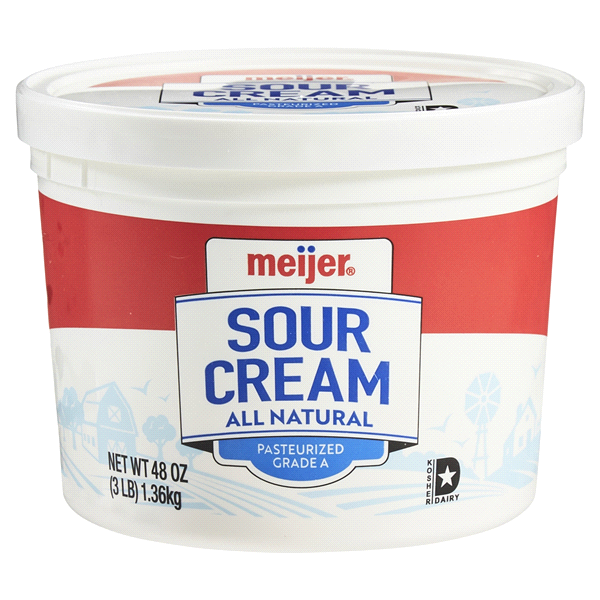 Meijer Sour Cream All Natural 48 oz | Shipt