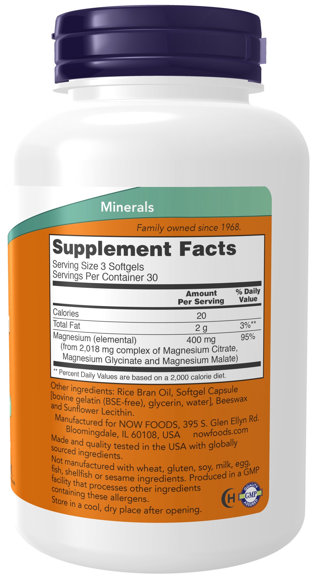 slide 3 of 4, NOW Magnesium Citrate - 90 Softgels, 90 ct