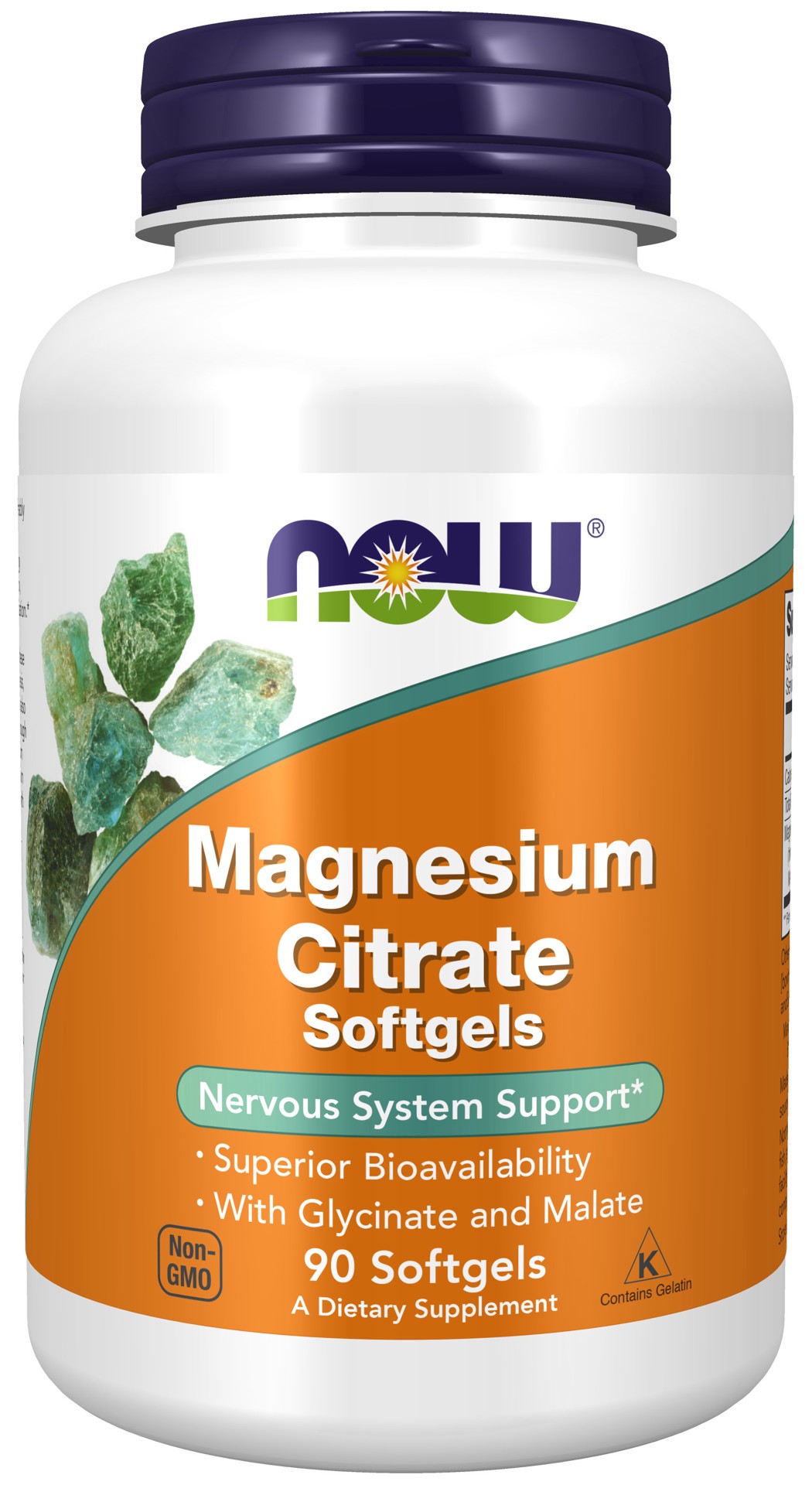 slide 1 of 4, NOW Magnesium Citrate - 90 Softgels, 90 ct