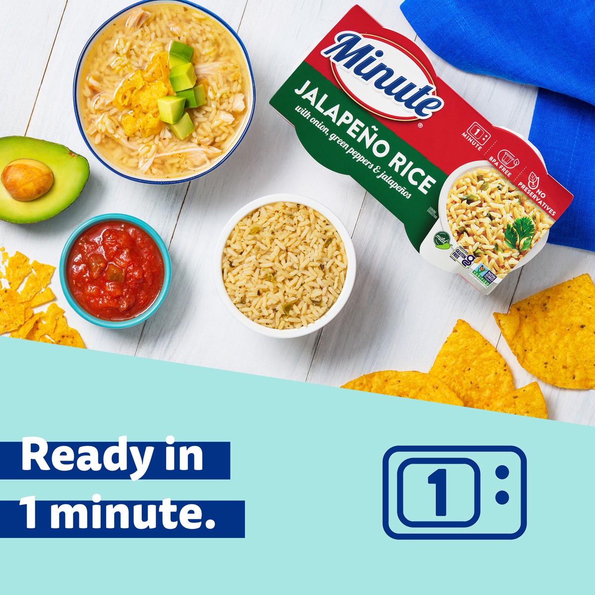 slide 1 of 7, Minute Rice, Jalapeno, Mild, 8.8 Ounce, 8.8 oz