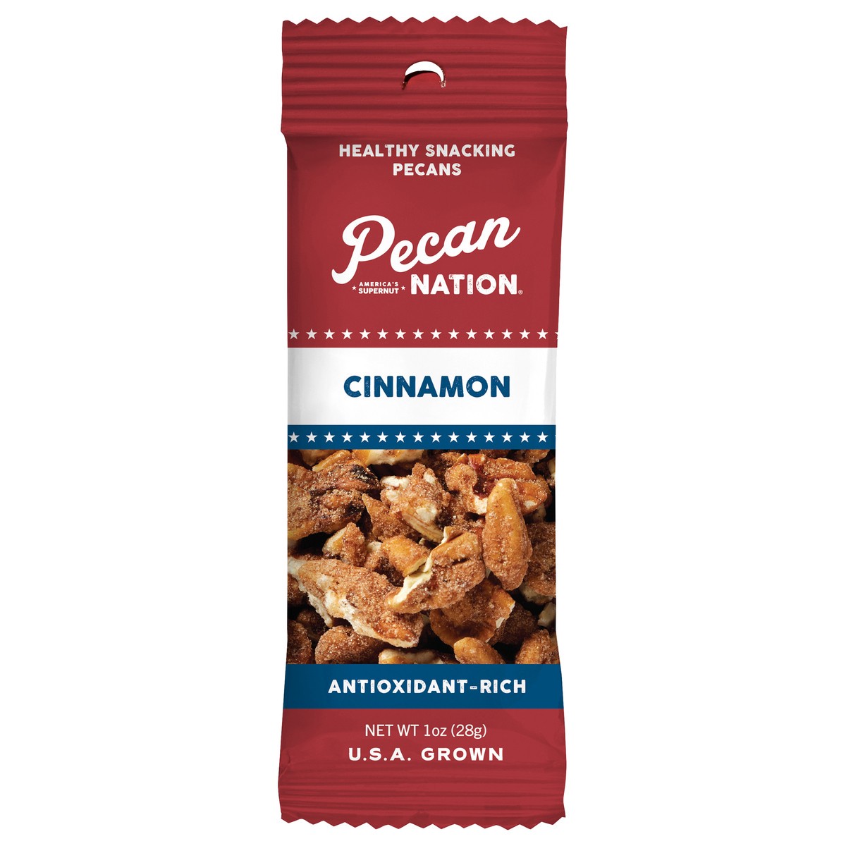 slide 1 of 11, Pecan Nation Cinnamon Snacking Pecan Pieces, 1 ct