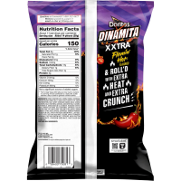 slide 6 of 13, Doritos Dinamita Rolled Tortilla Chips XXTRA Flamin’ Hot Flavored 10 3/4 Oz, 10.75 oz
