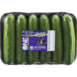 slide 1 of 1, SUNSET Mini Cucumbers Package of 6, 1 ct