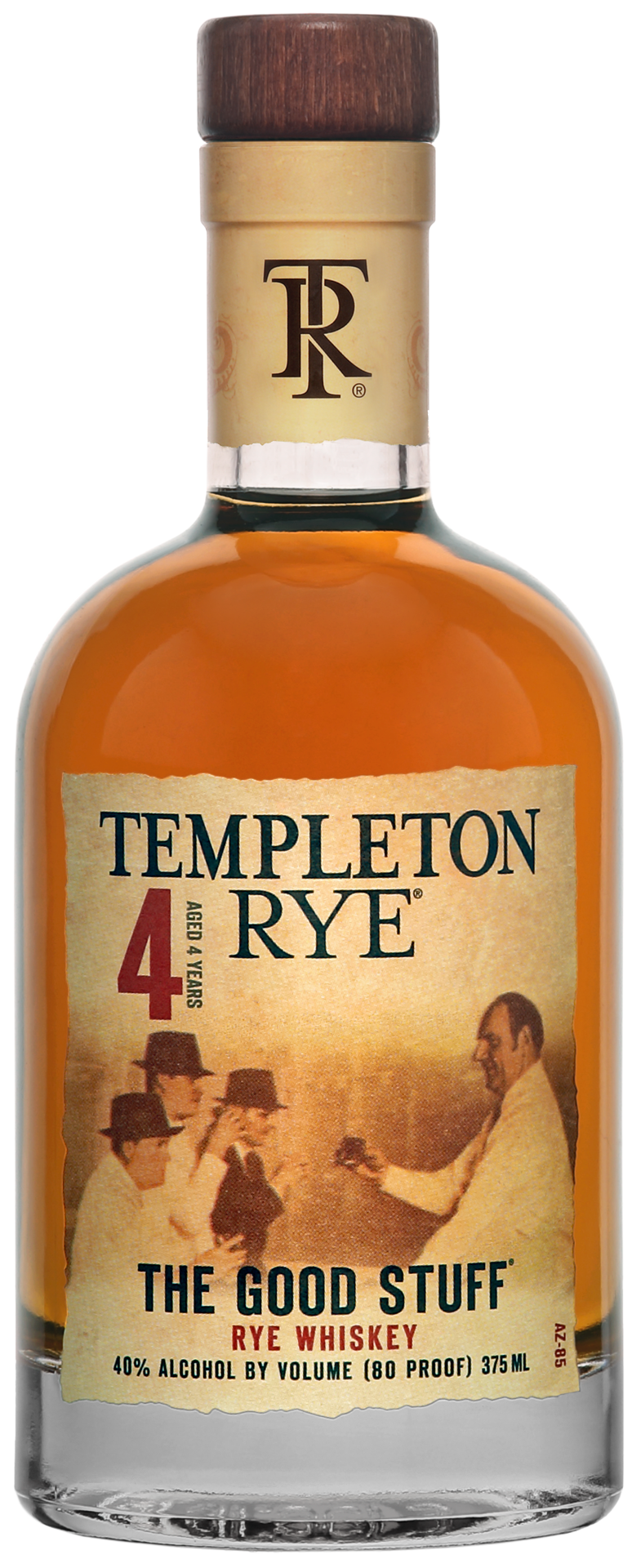 slide 1 of 1, Templeton Rye  Templeton 4 Year Rye Whiskey, 375 ml