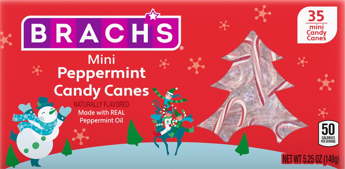 slide 6 of 13, BRACH'S 02345 156202 Mini Canes CTN Holiday 35ct 2022-83-8_609025 Holiday, 35 ct