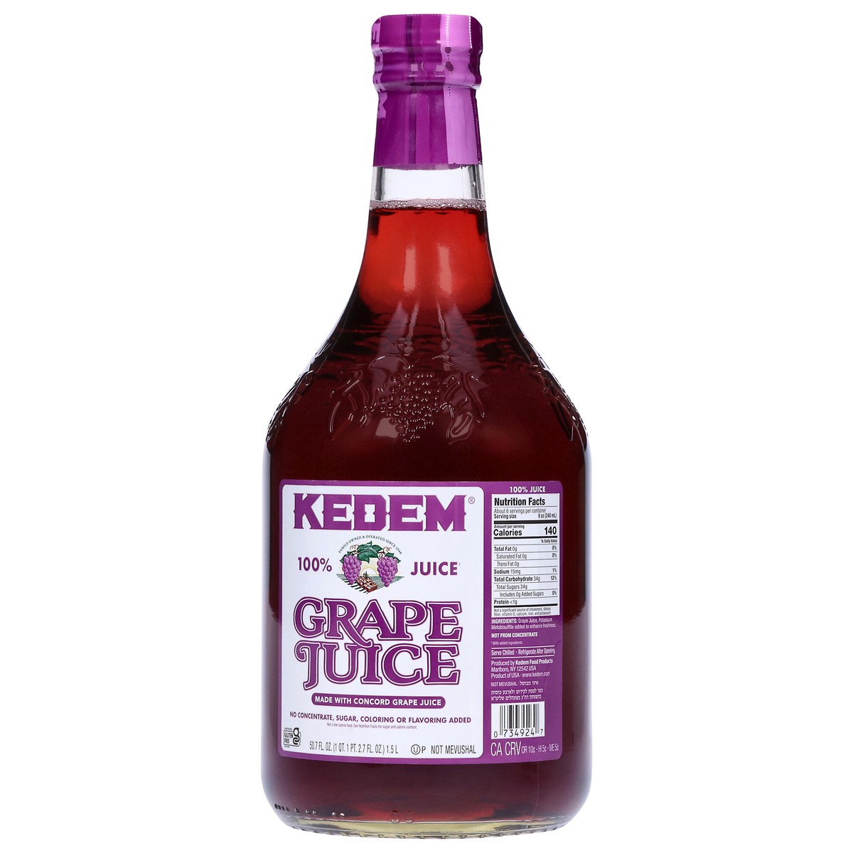 slide 3 of 9, Kedem Concord Grape Juice 100%, 1.5 liter