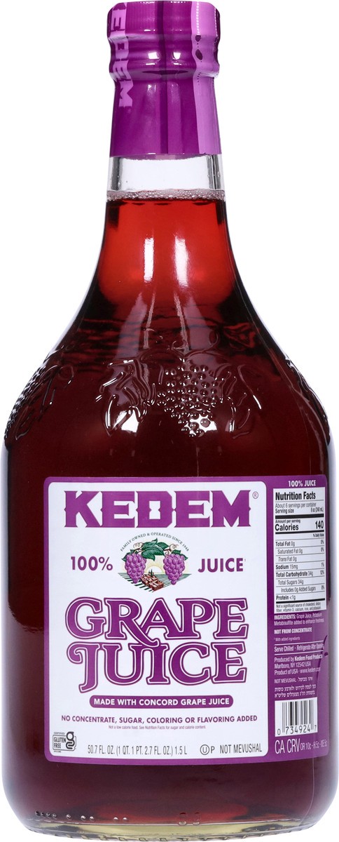 slide 6 of 9, Kedem Concord Grape Juice 100%, 1.5 liter