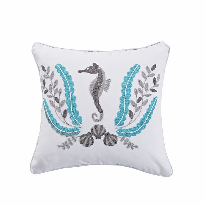 slide 1 of 1, Levtex Home Freeport Seahorse Throw Pillow - Ivory, 1 ct